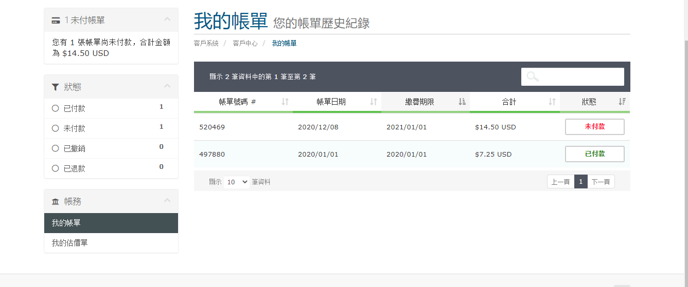 pacificrack家的年付账单续费涨价了, 事先有过通知吗-图2